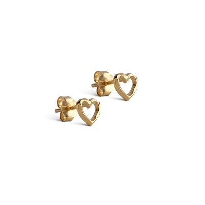 Enamel Copenhagen Studs Organic Heart - Shop Online Her